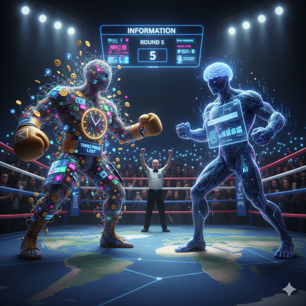 Social Media vs AI, AI